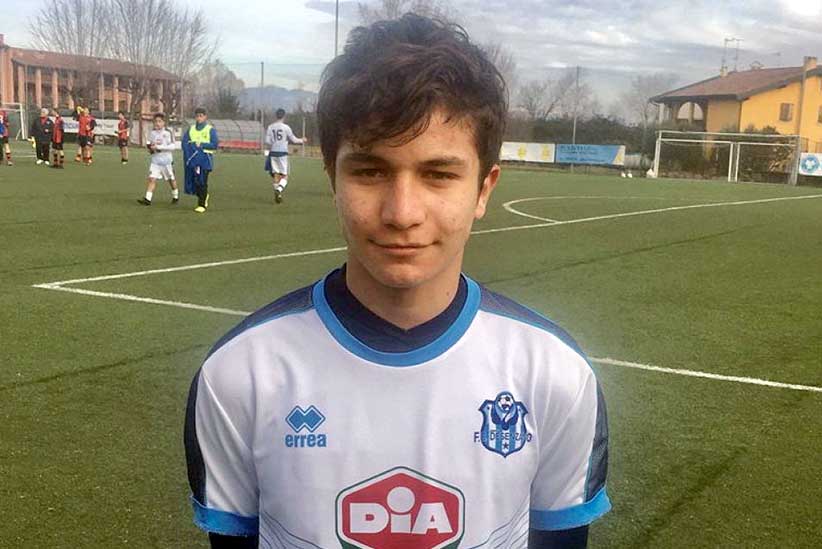 Luca Capone, all'epoca degli Under 17 con la maglia dell'allora Sporting Desenzano