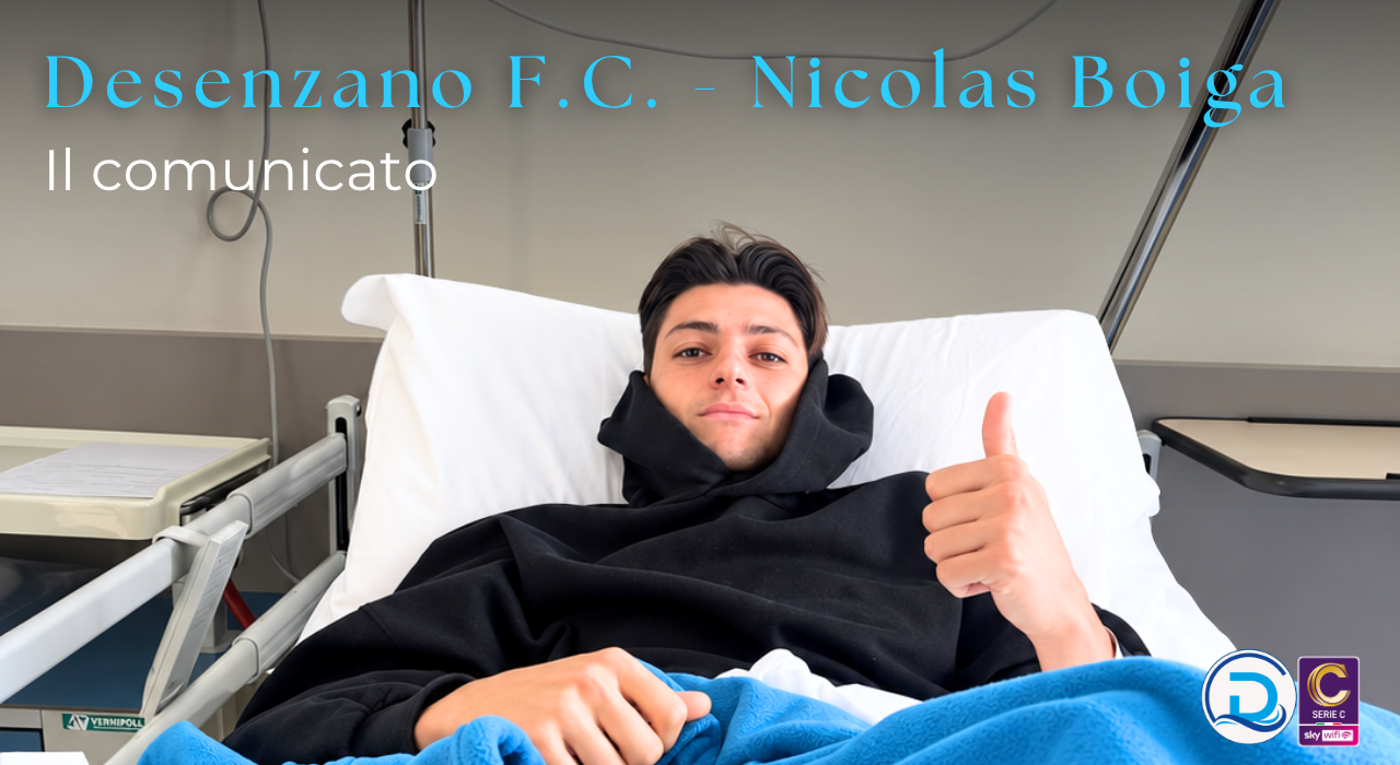 Desenzano F.C., infortunio per Nicolas Boiga: il comunicato