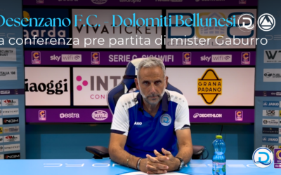 Serie C, Desenzano F.C. – Dolomiti Bellunesi: la conferenza pre gara di mister Gaburro