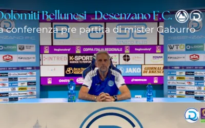 Coppa Italia Serie C, Dolomiti Bellunesi – Desenzano F.C.: la conferenza pre partita di mister Gaburro